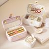 Jewelry Box Mini Portable Rings Earrings Necklaces Lipstick Storage Box Jewelry Organizer for Travel Outdoor
