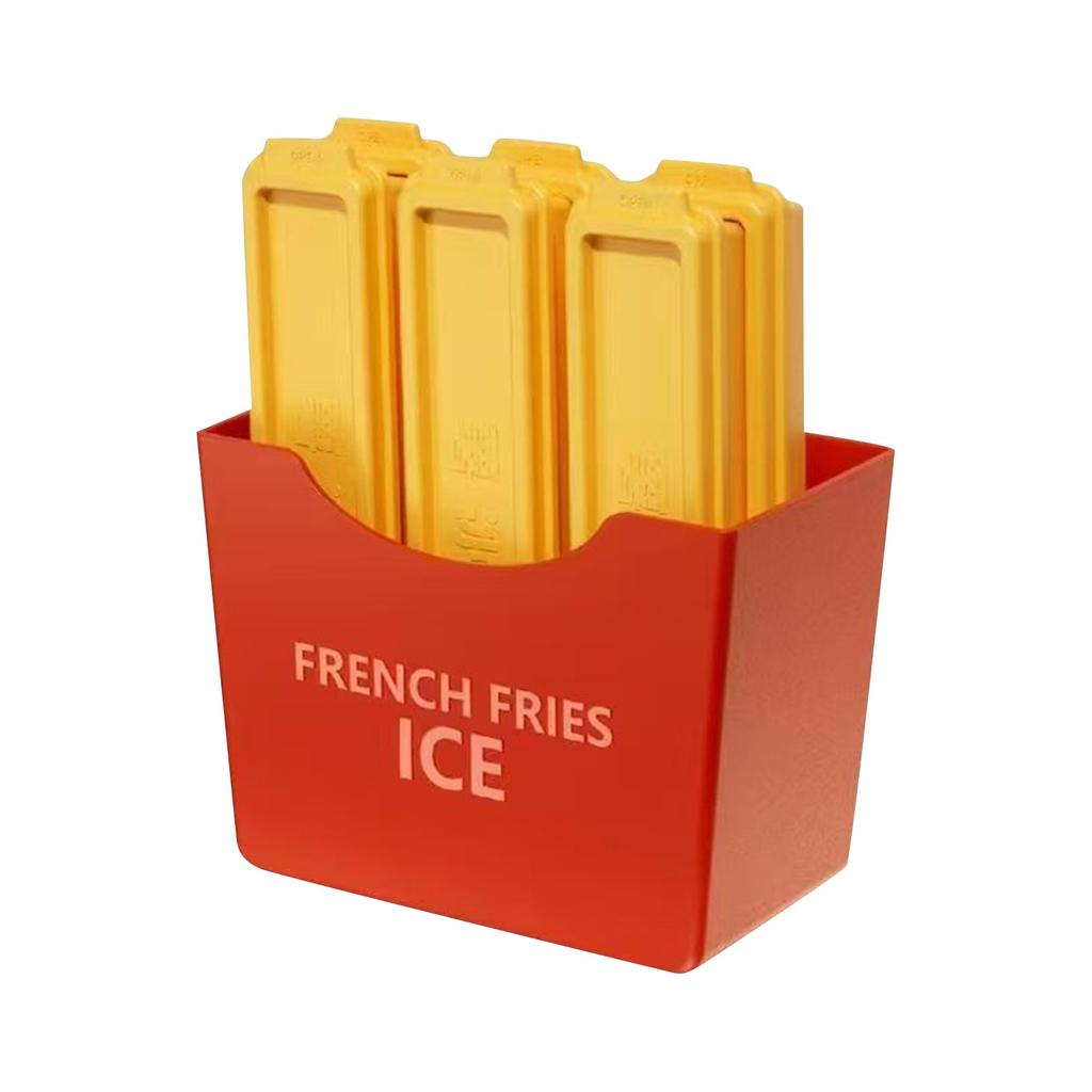Силиконовая форма для льда Strip Ice Box, автономный магнит для холодильника Ice Box, подходит для виски, коктейлей, соков(6 ящиков для льда, 1 магнит)