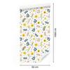 Wallpaper Flowers white, cream, light gray and yellow 50x1000