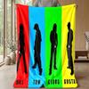 Tokio Hotel BandPrinted Flannel Blanket Cozy Skin-Friendly Warm Throw for Couch Bed Indoor Daily Use