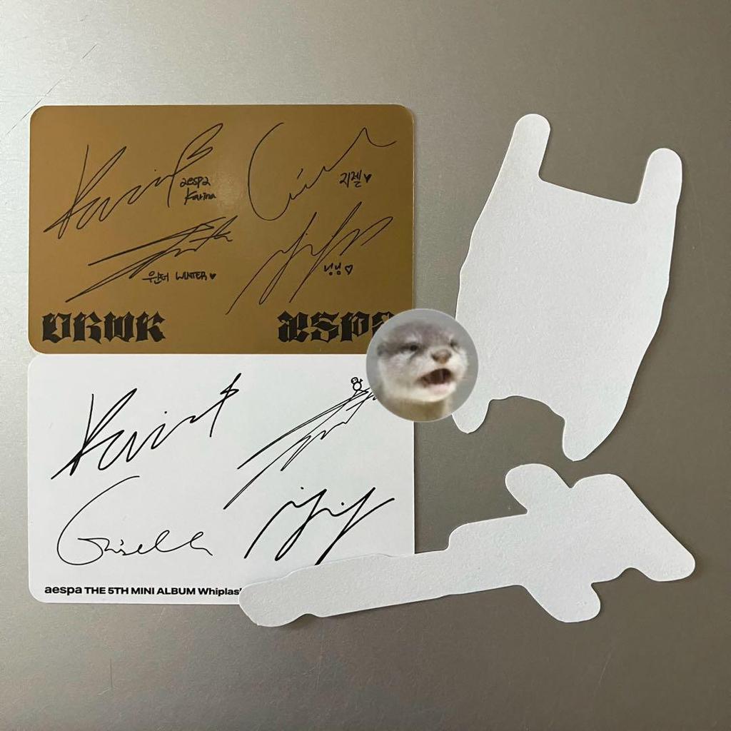 [USED] Aespa Dirty Work Whiplash Limited Edition Enclosed Trading Card All