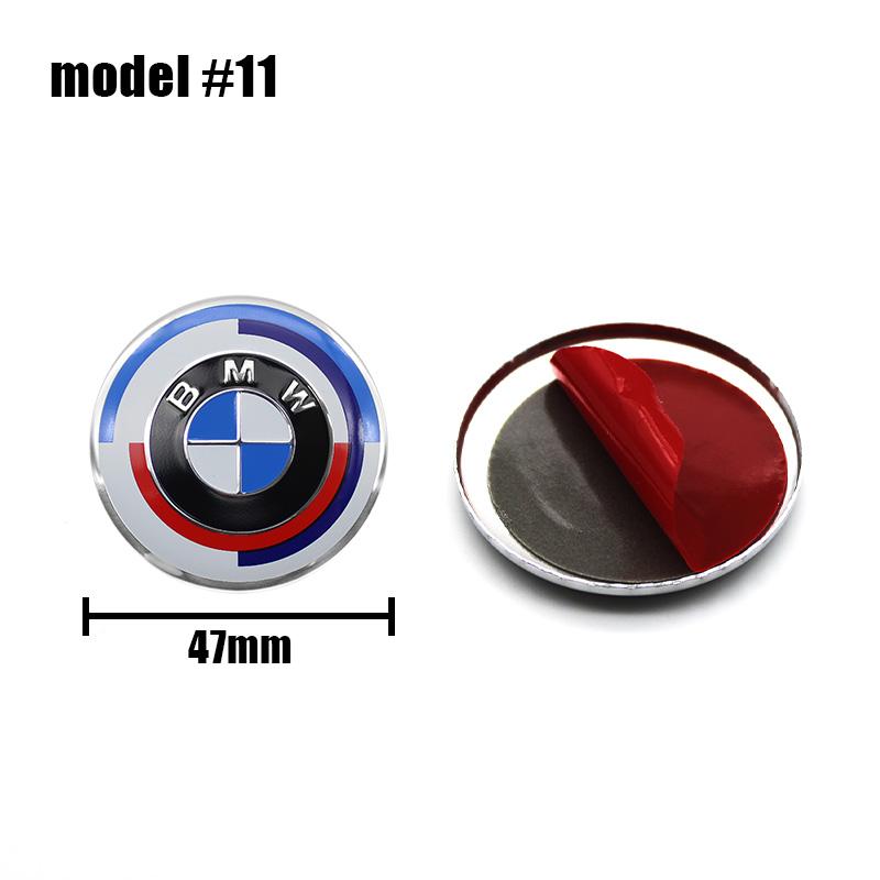1Pcs 45mm 47mm Car Steering Wheel Decoration Badge Sticker Logo Accessories For BMW E46 E90 E60 F30 F10 E39 E36 F20 E87 E90 E70