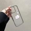 Electroplated Silver Frame Cat and Fish Design for Apple 17 Pro Max 16/15/14/13 Pro