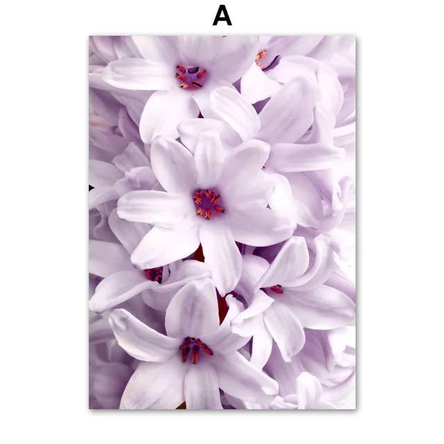 Одуванчик Рид фиолетовый цветок морская трава закат плакат на скандинавскую тему фотографии настенная живопись печать на холсте украшение для гостиной