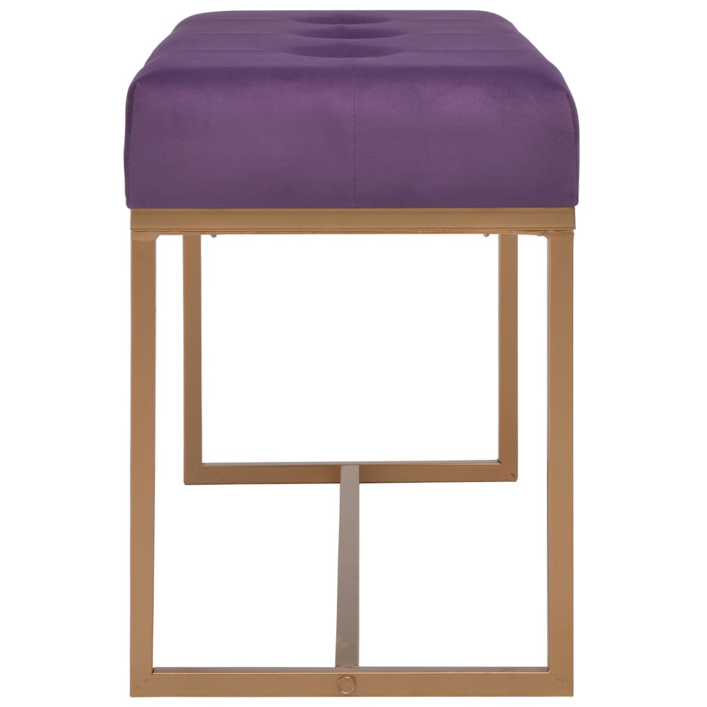 Bench 80 cm Purple Velvet