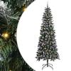 Artificial Christmas Tree with 300 LEDs and Stand Green 240 cm