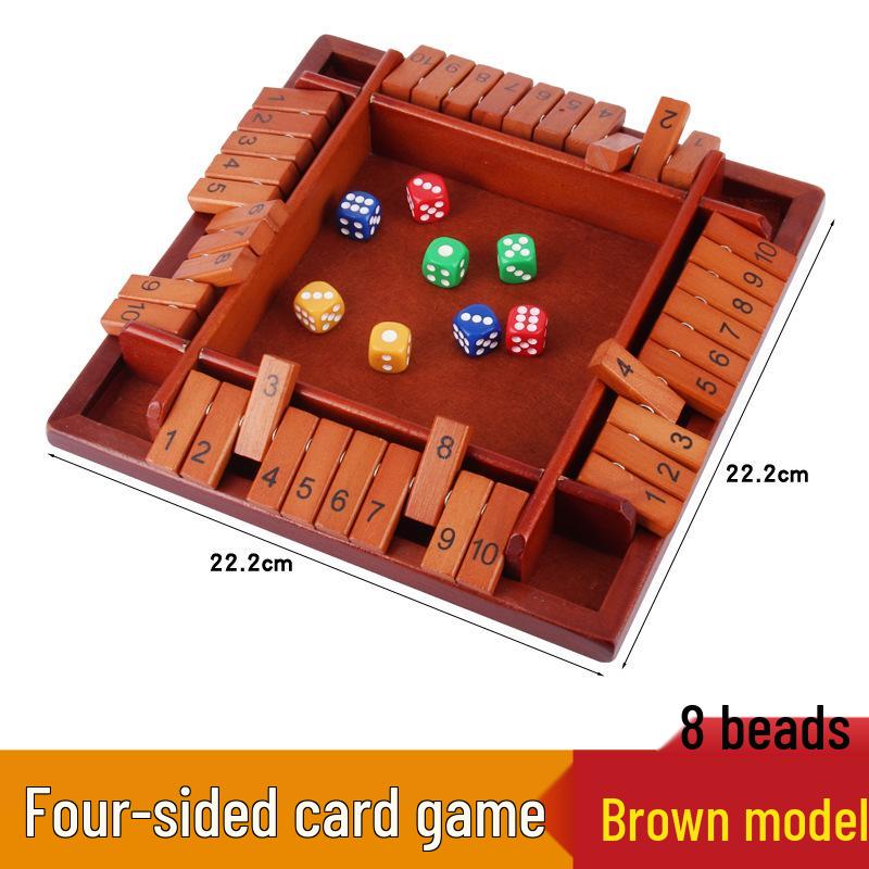 Детская карточная игра с перекидыванием чисел: Образовательные, Развлекательные, Четырехсторонние настольные и реквизит для питьевой игры для вечеринок