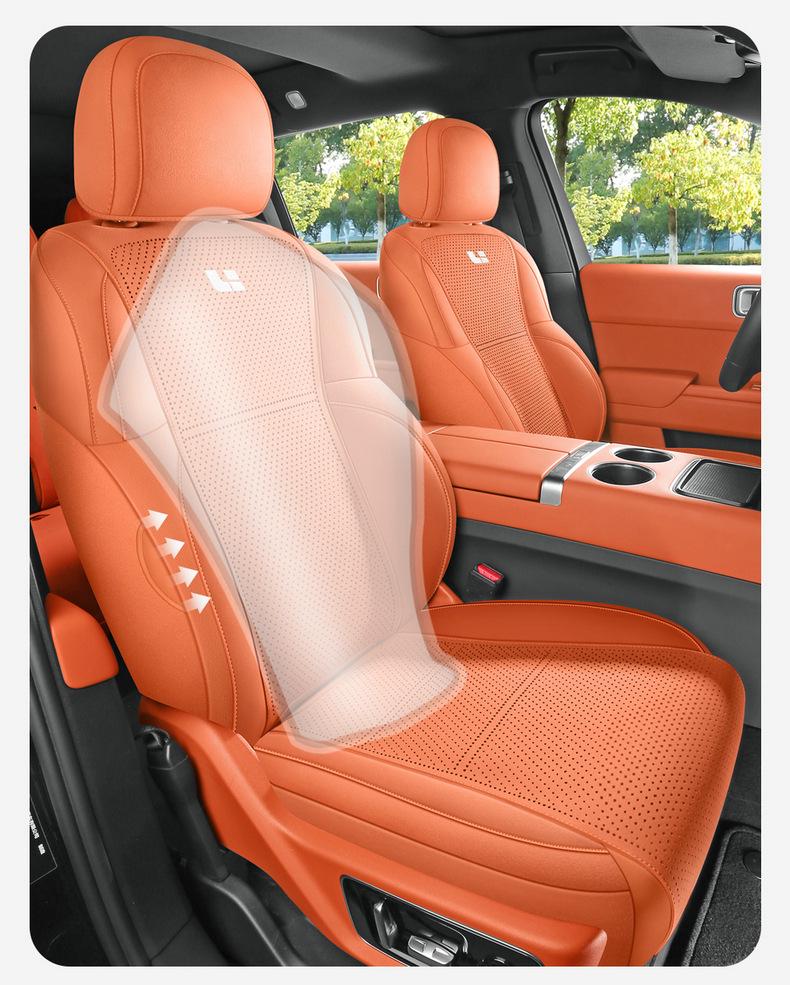 Ideal i8 Suede Saddle Pad: Breathable, Vehicle-Specific, Fully Enclosed, Six-Seater Car Seat Cushion