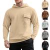 Men's New Trend Fleece Fashion Casual Bag Imitation Cotton Large Size Hooded Pullover Sweater