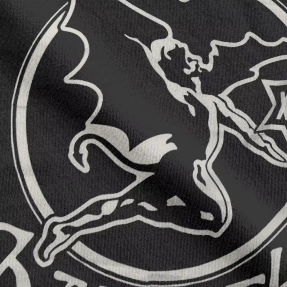 Черная футболка Cool Sabbaths для мужчин, хлопковая сумасшедшая футболка, футболка с круглым вырезом, короткий рукав, топы с графическим принтом