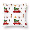 Трансграничная Amazon акварель Рождественская наволочка Подушка Автомобильная подушка для гостиной Производитель может быть настроен