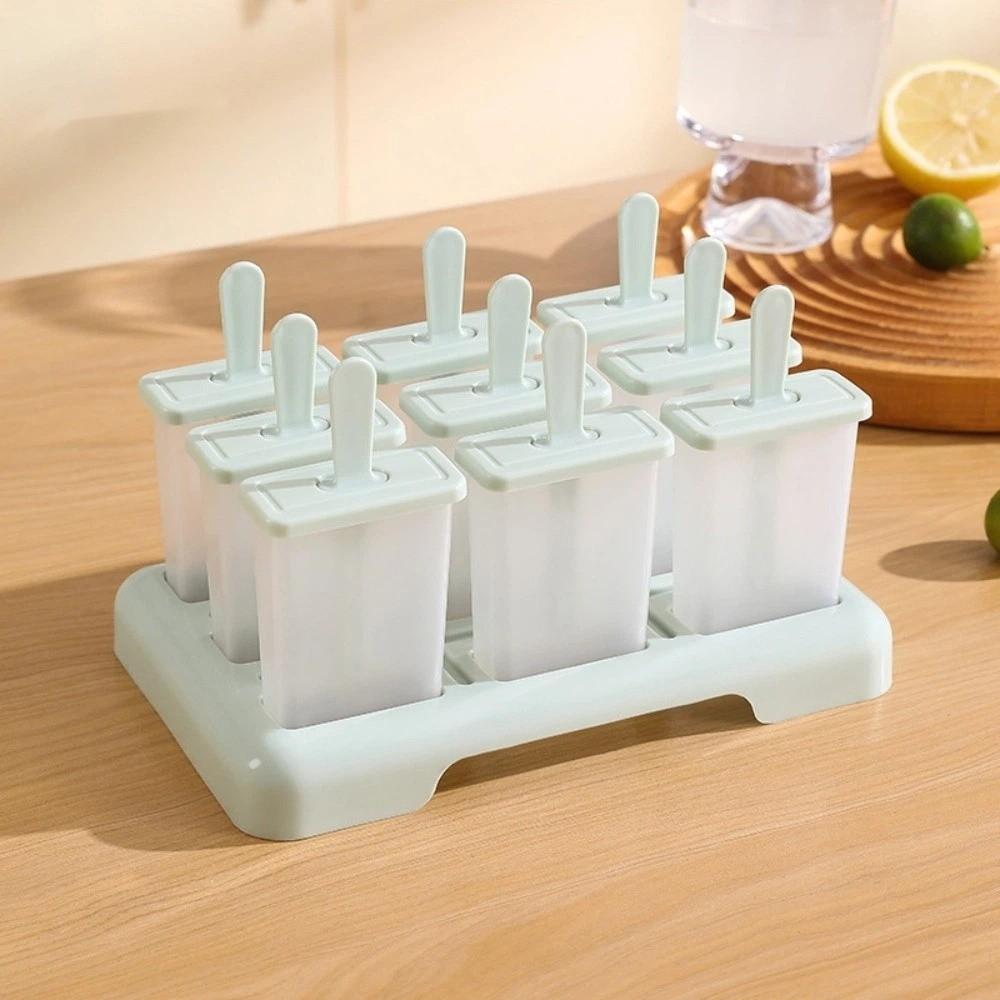 DIY Homemade Ice Box Creative Design Popsicle Mold Cube Tray Ice Cream Popsicle Mold Kitchen Use