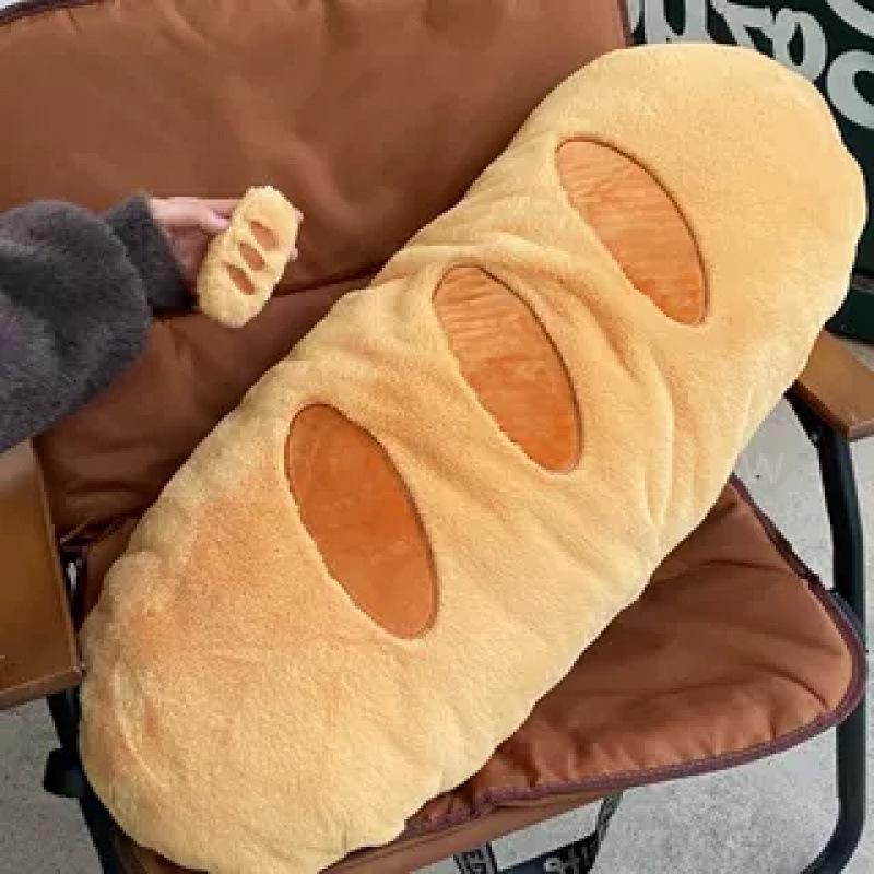 Baguette Bread Backrest Pillow - Sleeping, Sofa, and Decorative Long Pillow
