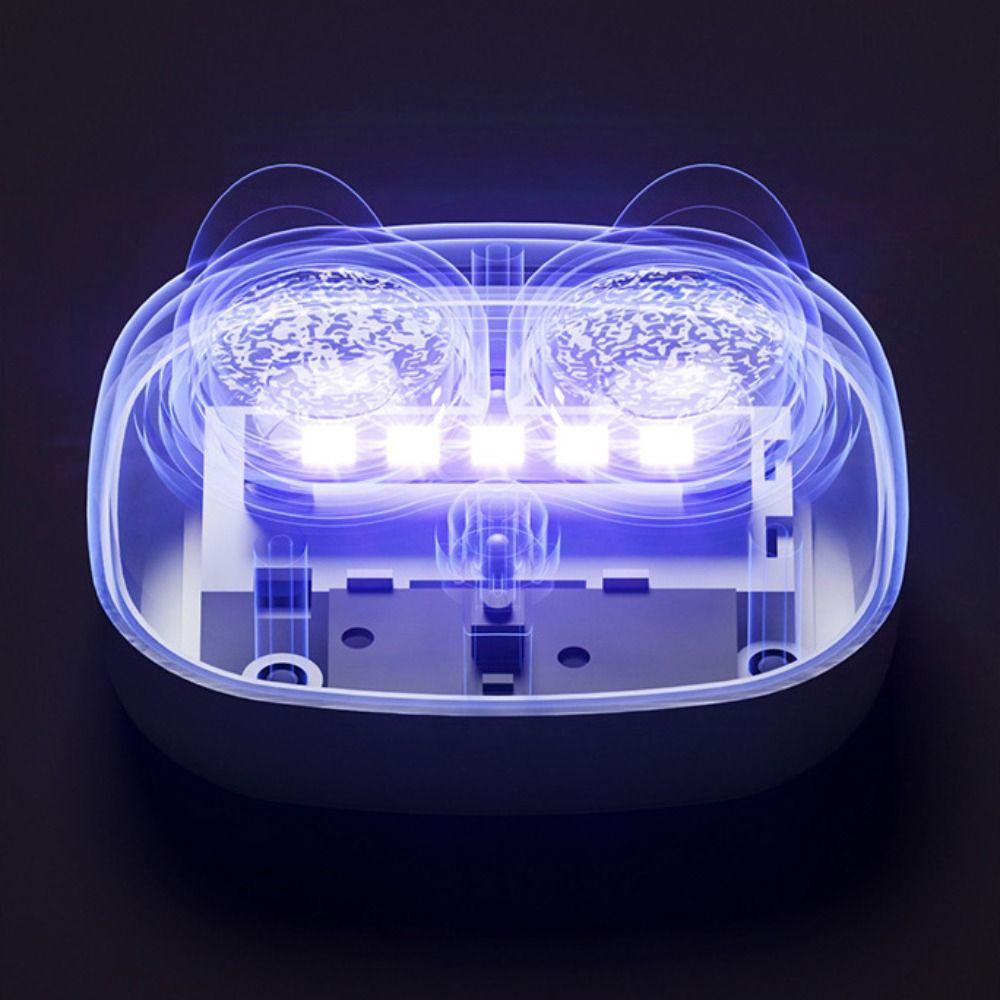 Портативный очиститель для контактных линз Ультразвуковой футляр для контактных линз Белый протеиновый очиститель