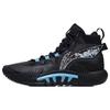 Li Ning Badfive 2 Износостойкие Дышащие Высокие Баскетбольные Кроссовки Мужские Черно-Синие ABFR001-1
