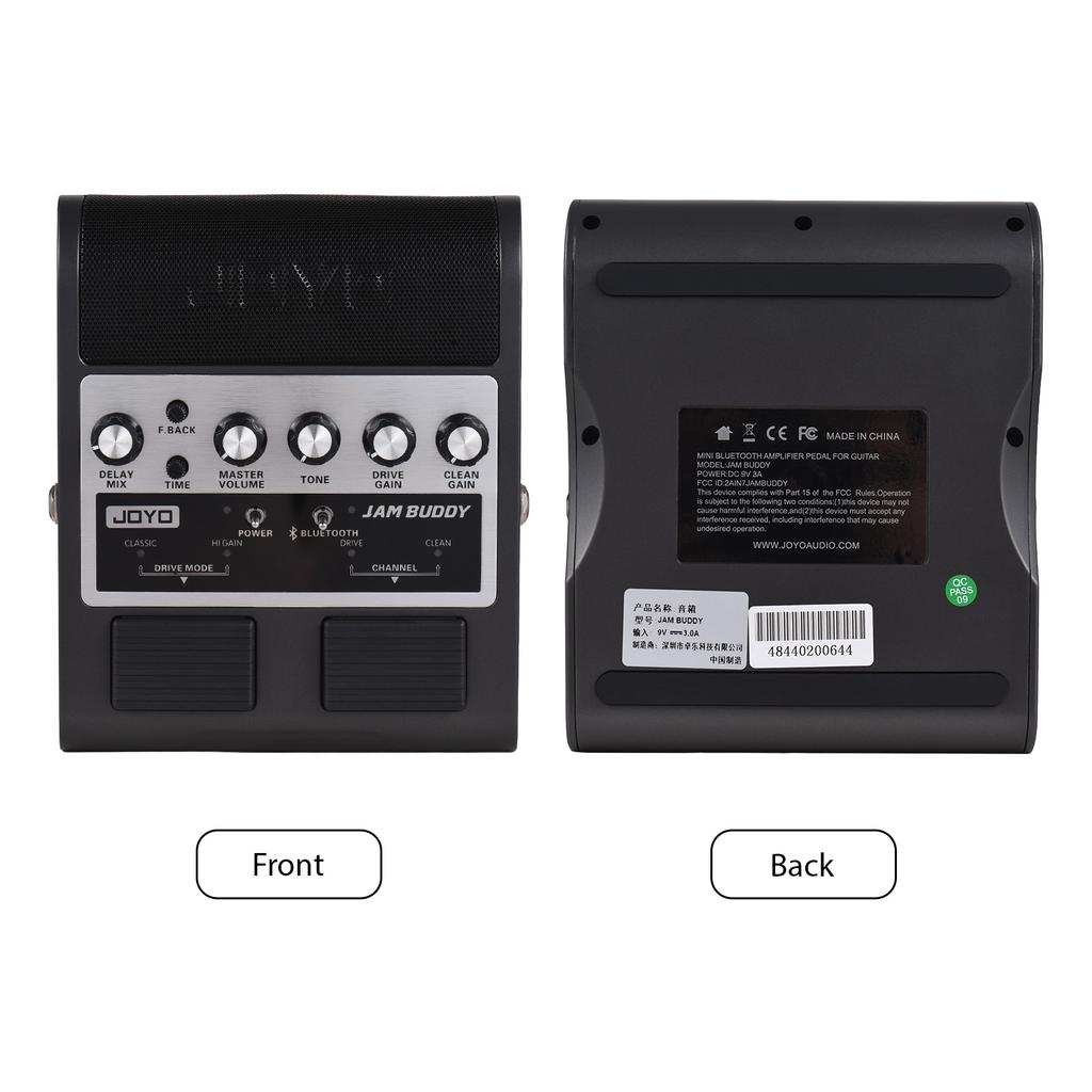 JOYO Electric Guitar Speaker Portable Guitar Effector Amp 2x4W Dual Channel Dual Effects Pedal
