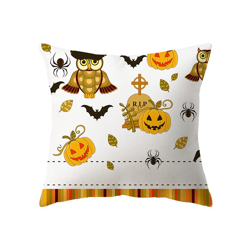 Подушка с буквами алфавита на тему Хэллоуина, чехол для дивана, праздничный подарок, украшение для вечеринки, домашний декор