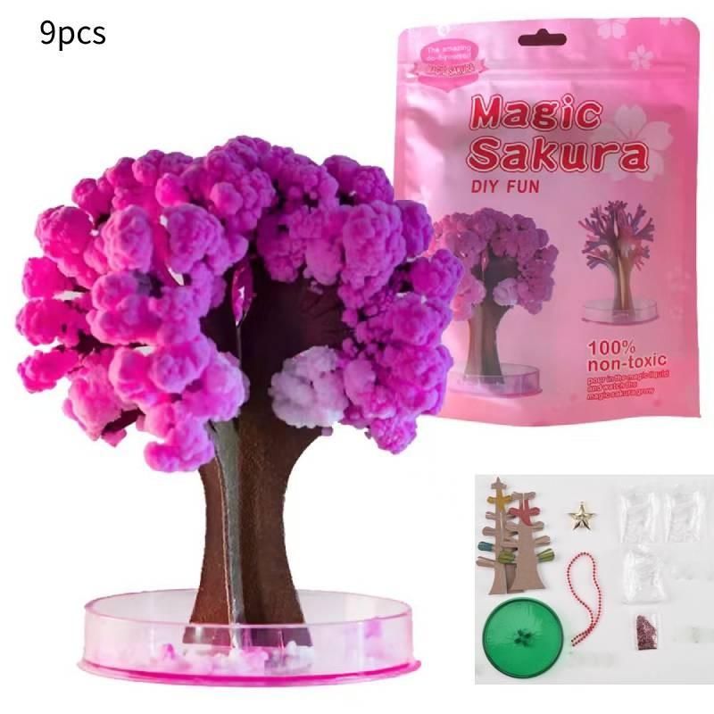 Причудливая 15-сантиметровая бумажная волшебная рождественская елка, красочный кристалл, растущая детская игрушка, подарок