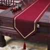 New Chinese Zen Style Table Flag Living Room Solid Wood Tea Table Flag Dining Table TV Cabinet Cover Cloth Table Cloth