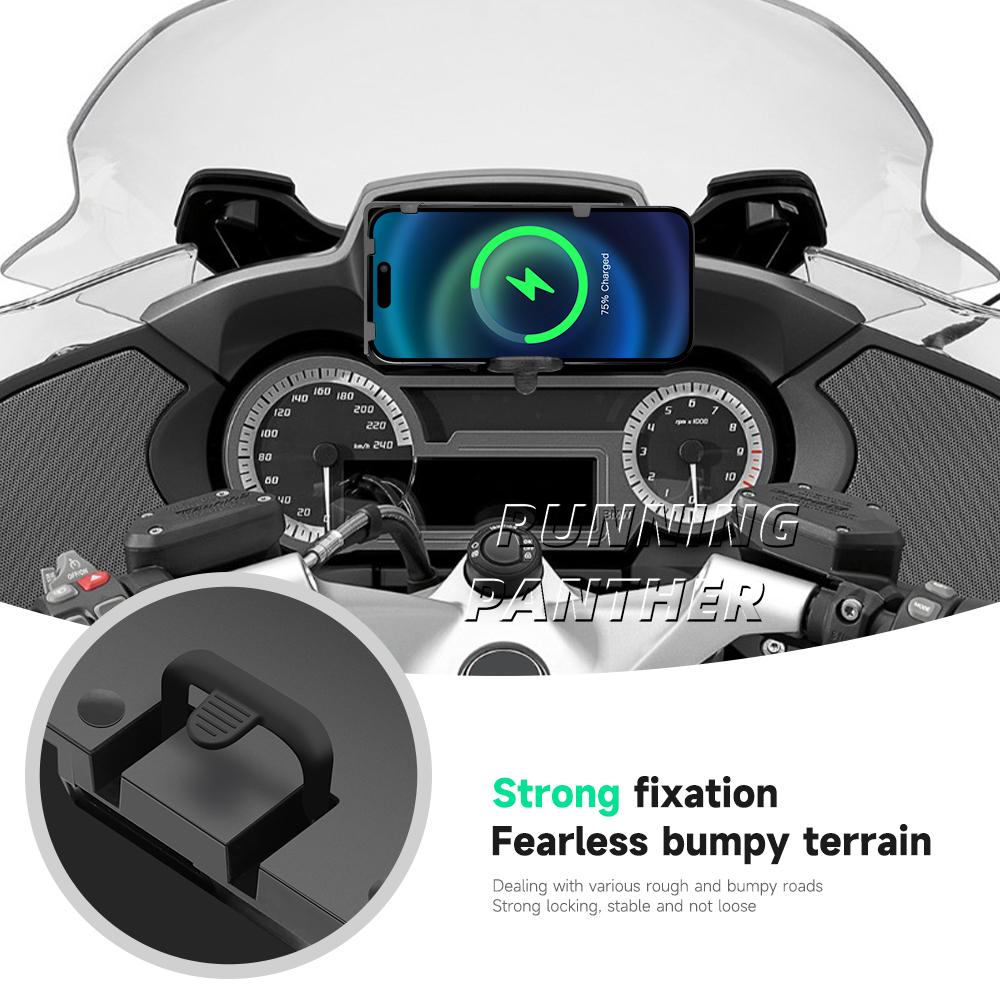 For BMW R1200RT R1250RT Wireless Charging Navigation Bracket GPS Navigator USB Charger Phone Navigation Holder 1200RT 2014-2020