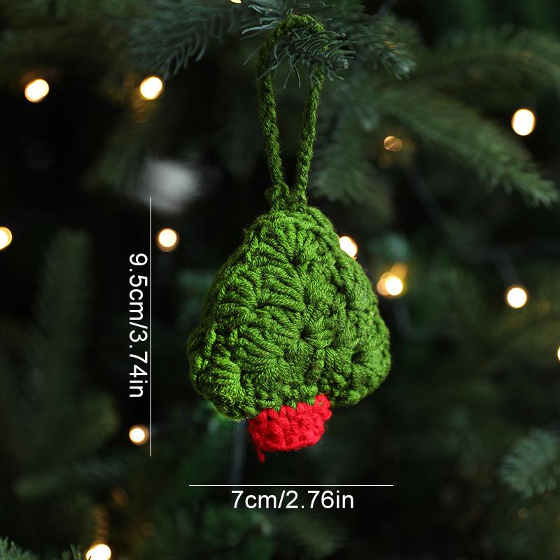 1 шт. Рождественские подвесные украшения шерстяные носки аксессуары ручная вязка сумка подвеска