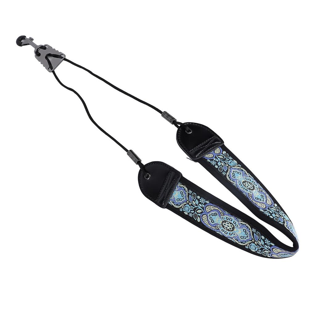 Ремень для шейного ремня с вышивкой для альт-тенор-саксофона, регулируемые аксессуары для инструментов с металлическим крючком