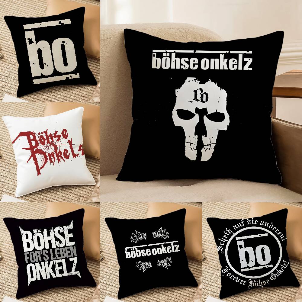 Music B-Bohse Onkelz-MT Band Pillow Case Printed Brushed Fleece Pillow Baby Skin-Touch Eco-Friendly Dye-Sublimat