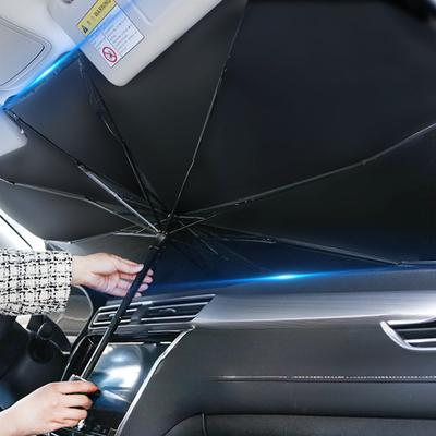 Складной автомобильный солнцезащитный зонт - Теплоизоляция и защита от УФ-лучей для лобового стекла, Аксессуар для защиты салона