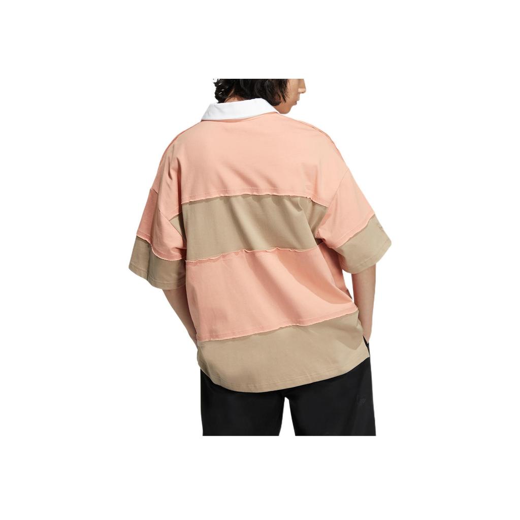 Adidas Рубашка-поло с нашивкой в ​​виде трилистника Originals, топы унисекс, розовые HR3468