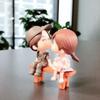 2pcs Sweety Cake Decoration Miniatures Crafts Resin Fairy Garden Couple Figurines Lovers Stool