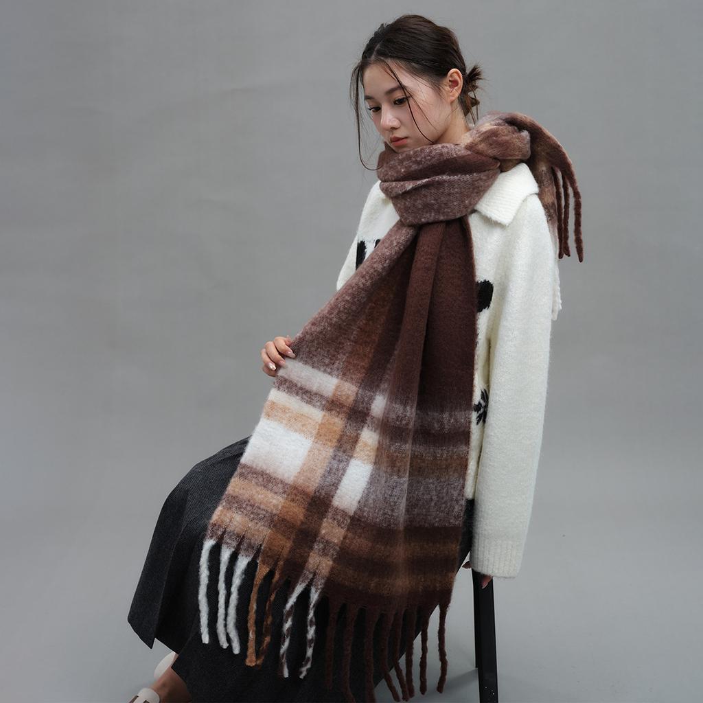 Winter New Babag Imitation Cashmere Scarf Student Atmosphere Versatile Scarf Thickened Warm Shawl