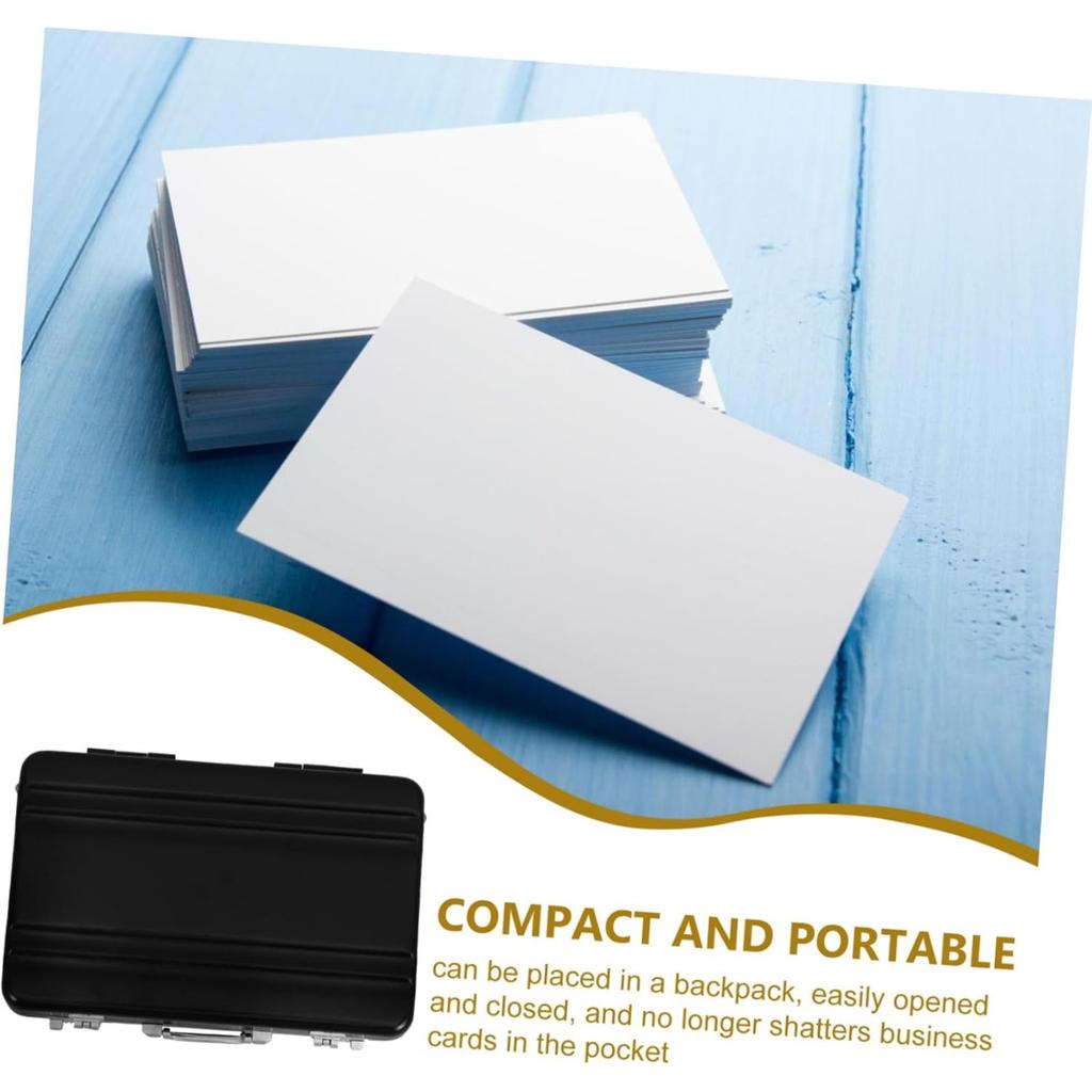 Элегантный портативный держатель для визитных карточек из алюминия для офисного использования