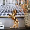 Horse Statue Art Home Deco Animal Sculpture Resin Craft Figurine Ornament Statue