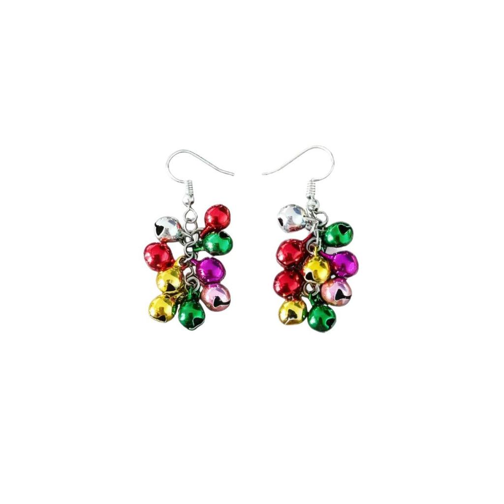Colorful Bell Series Christmas Party Women's Dangle Earrings