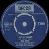 7inch Record TOM JONES - Love Me Tonight F12924 Decca 1969 UK Pop Used