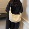 Crossbody Bag 2025 Spring New Simple and Fashionable Personalized Commuter Women's Bag Niche Design Solid Color Shoulder Dumpling Bag