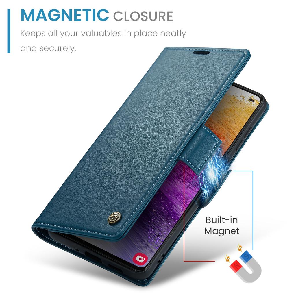 CaseMe для Samsung Galaxy A73 5G A72 A70S A54 A53 A52 A32 A20 A14 A13 Кожаный чехол-книжка с магнитной застежкой и держателем для карт