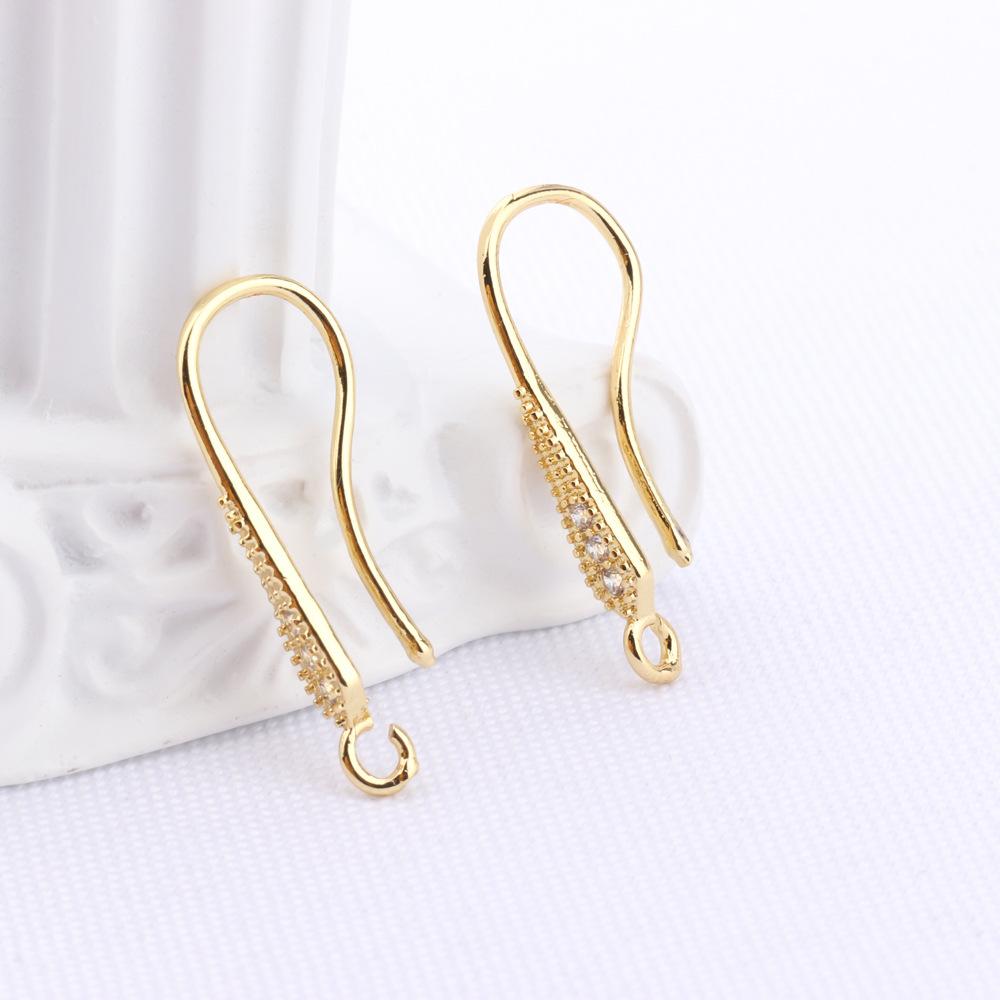 Minimalist Fashion Retention Ear Hook DIY Accessories With Zircon And Pearl Earrings For Women