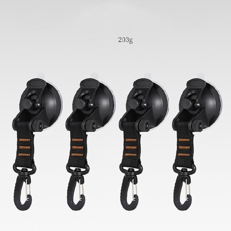 4pack Suction Cups with Hook Car Camping Tie Down Sucker Cup Outdoor Tarps Hook for Camping Gears and Outdoor Use
