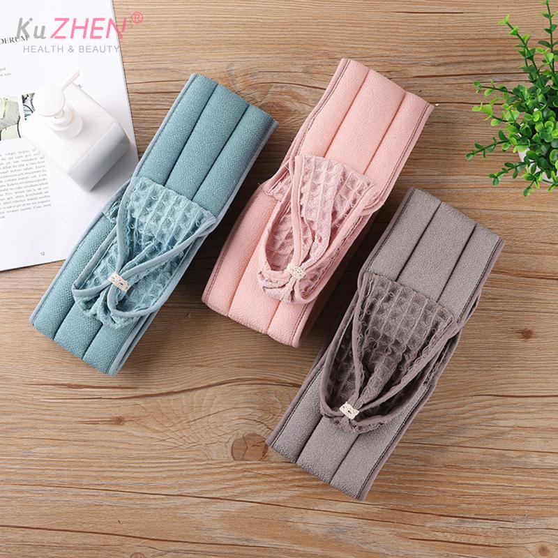 Viscose Fiber Back Scrubber New Plant Silk Fiber Back Strap Large Waffle Pattern Exfoliating Bath Towel Scrubbing Mud And Body