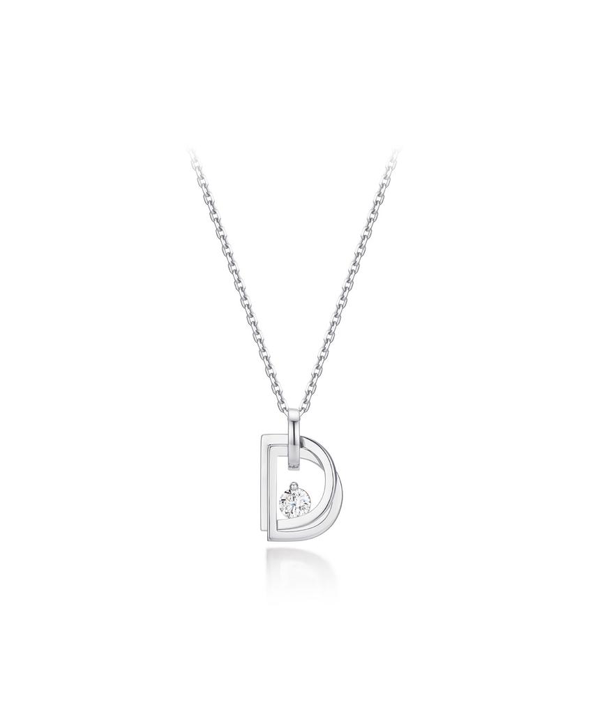 Didier Dubot Miss Doo Lab Diamond Silver Necklace Jdrnt5F61Hc