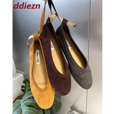 Модная обувь неглубокие женские балетки с обувью мягкие женские с круглым носком модные с ремешком на щиколотке женские туфли Мэри Джейн балетки 2025 новинка