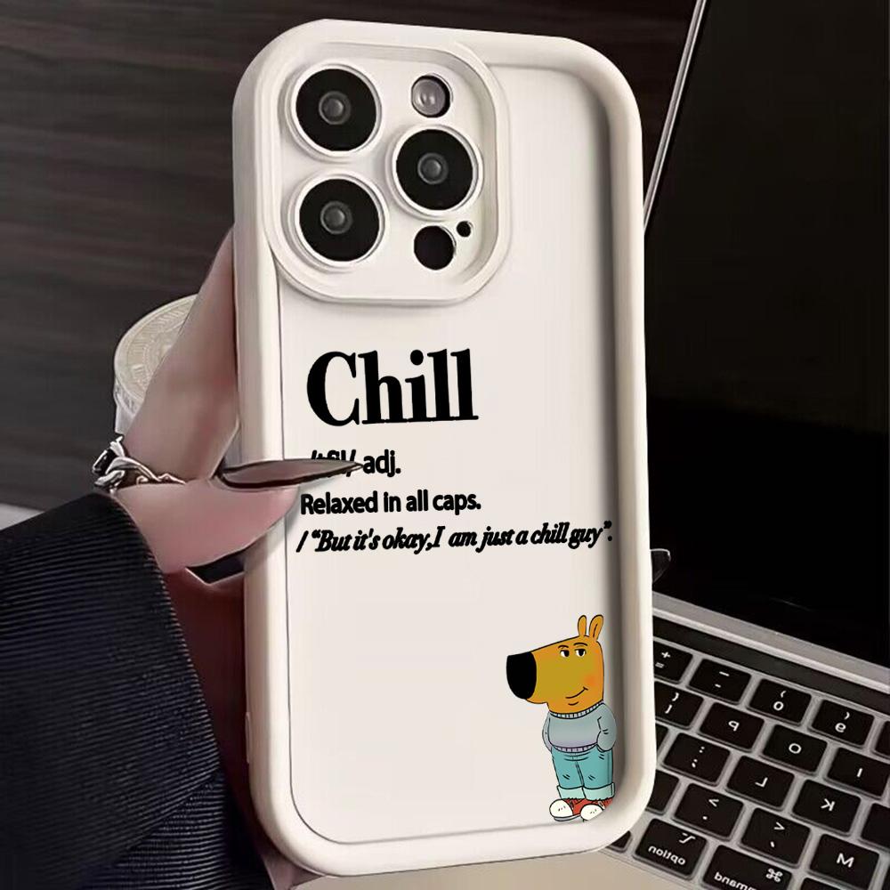 Funny I'm Just A Chill Guy Phone Case For Google Pixel 9 8 7 8A 7A Pro XL 4G 5G Soft Silicone TPU Back Cover