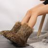 Зимние роскошные меховые сапоги до середины икры женские новые теплые зимние сапоги из искусственного меха женские утепленные плюшевые пушистые сапоги до середины икры женские