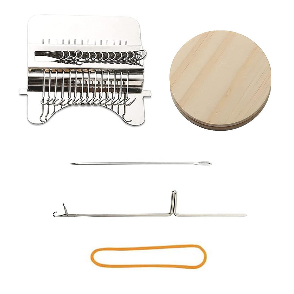 Mini Knitting Looms Traditional Wooden Weaving Machine Convenient To Use Manual Knitting Toy Suitable for Creative Sewing Gift