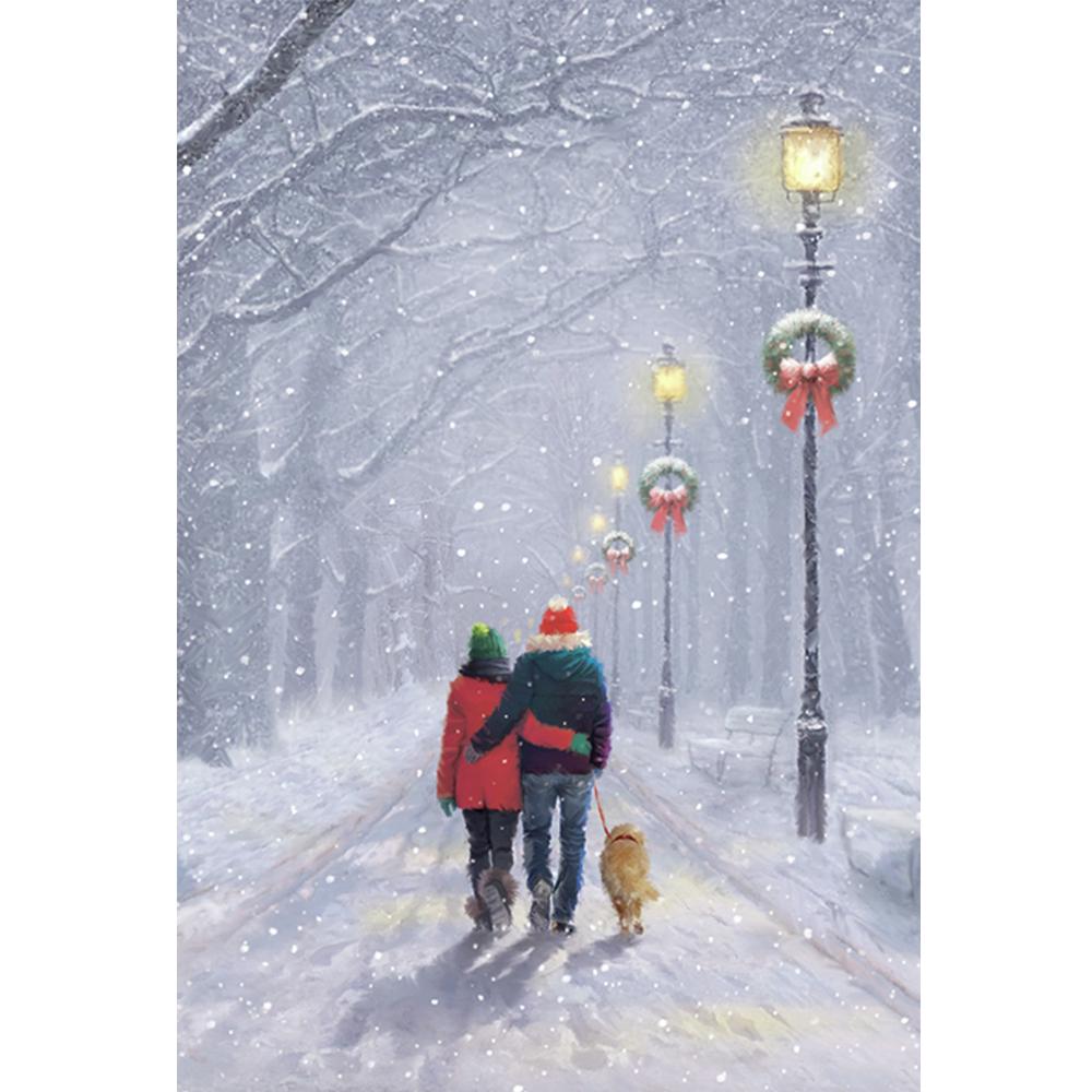 DIY Алмазная картина "Санта-Клаус" Полный круг Город Рождественский Алмаз Полный набор Вышивка 5D Вышивка крестиком Украшение дома