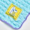 Nishikawa Snoopy Cushion In Pokopoko FQ95507600 Joe Cool Blanket, 100x70cm, Washable, Material, Blue, PN5605BD,