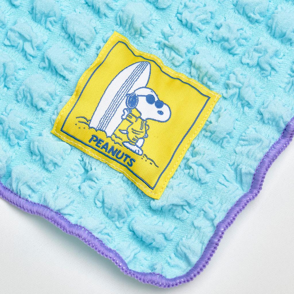 Nishikawa Snoopy Cushion In Pokopoko FQ95507600 Joe Cool Blanket, 100x70cm, Washable, Material, Blue, PN5605BD,
