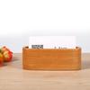 1Pc Creative Wooden Business Card Holder Case Storage Box Organizer Office Desktop Ornaments