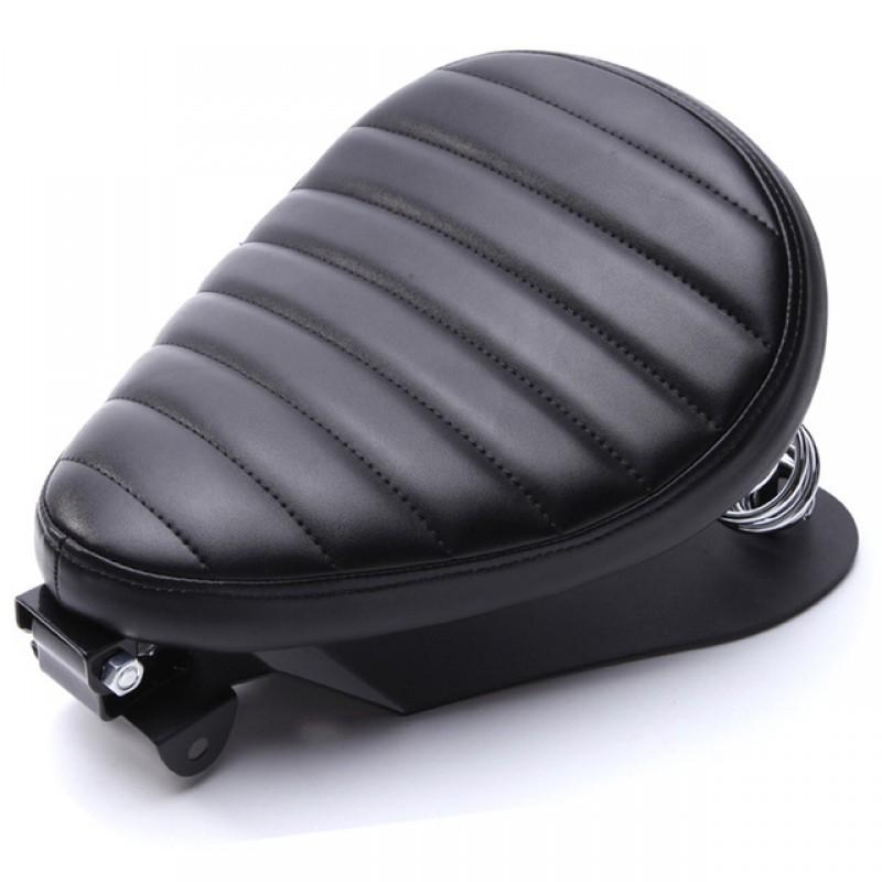 Motorcycle Harley Cruiser Custom Seat Iron Base Vintage Single Pad Steed 400
